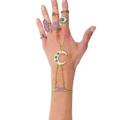 Spirit Halloween Fortune Teller Bracelet And Rings Set