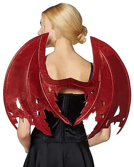 Spirit Halloween Red Glitter Devil Wings 1 Spirit Halloween Red Glitter Devil Wings