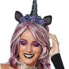 Spirit Halloween Dark Unicorn Flower Headband