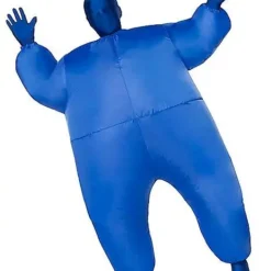 Spirit Halloween Kids Blue Light Up Inflatable Super Skin Suit Costume
