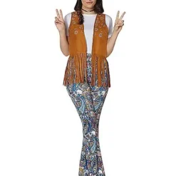Spirit Halloween Fringed Hippie Vest -Spirit Halloween Store 01425743 c