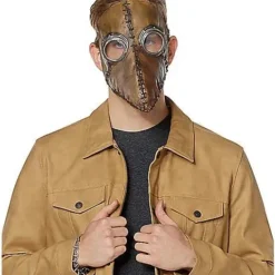 Spirit Halloween Brown Plague Doctor Half Mask