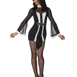 Spirit Halloween Adult Twisted Sister Sexy Nun Costume -Spirit Halloween Store 01434745 c