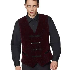 Spirit Halloween Velvet Victorian Vampire Vest