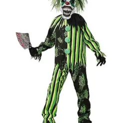 Spirit Halloween Kids Glow In The Dark Chaos Clown Costume