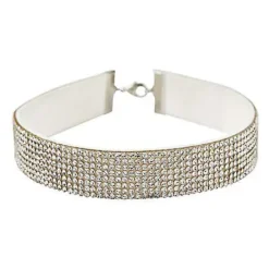 Spirit Halloween Rhinestone Choker Necklace