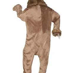 Spirit Halloween Adult Faux Fur Sloth Union Suit -Spirit Halloween Store 01447309 c