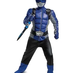 Spirit Halloween Kids Blue Beast Morphers Ranger Costume - Power Rangers -Spirit Halloween Store 01447390 d