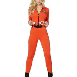 Spirit Halloween Adult Prisoner Catsuit Costume