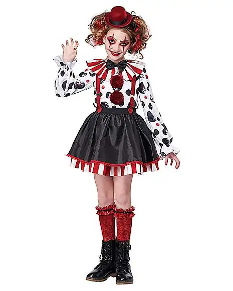 Spirit Halloween Kids Sinister Clown Costume 1 Spirit Halloween Kids Sinister Clown Costume