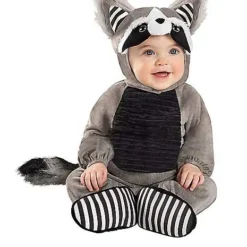 Spirit Halloween Baby Faux Fur Lil’ Raccoon Costume