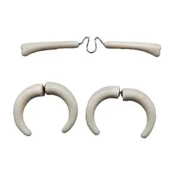 Spirit Halloween Witch Doctor Bone Jewelry Set