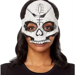 Spirit Halloween Witch Doctor Skull Half Mask
