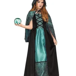 Spirit Halloween Kids Emerald Sorceress Costume