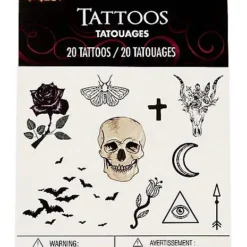 Spirit Halloween Gothic Temporary Tattoos -Spirit Halloween Store 01473990 d