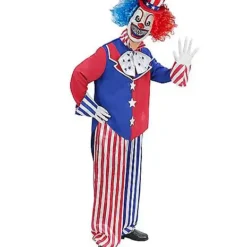 Spirit Halloween Adult Patriotic Clown Costume 5 Spirit Halloween Adult Patriotic Clown Costume -Spirit Halloween Store 01474337 c