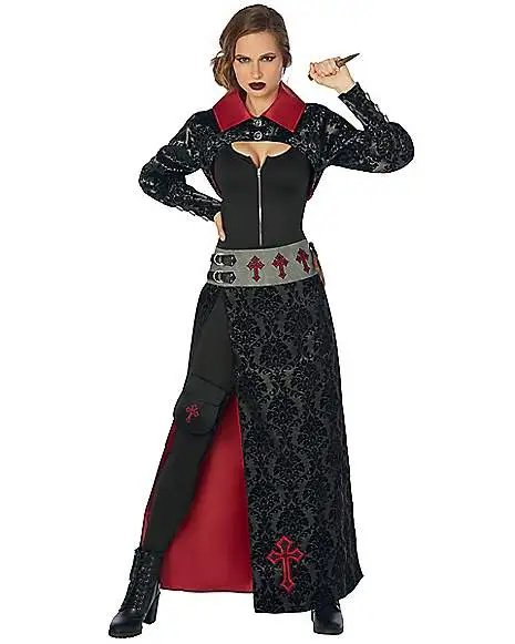 Spirit Halloween Adult Female Vampire Slayer Costume 1 Spirit Halloween Adult Female Vampire Slayer Costume