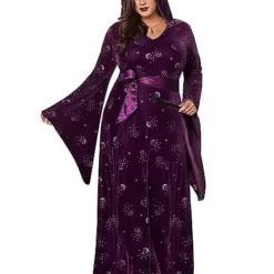 Spirit Halloween Plus Size Adult Velvet Celestial Robe