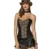 Spirit Halloween Applique Steampunk Corset