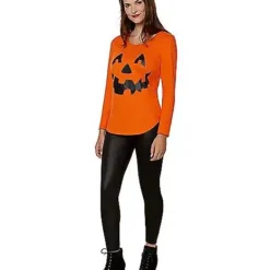 Spirit Halloween Cross Pumpkin Sweatshirt -Spirit Halloween Store 01479567 c