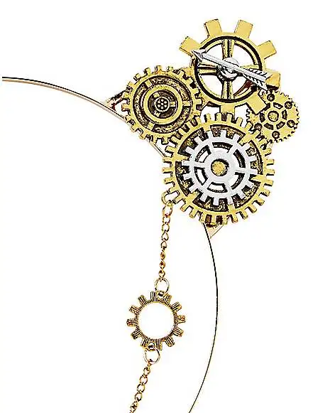 Spirit Halloween Steampunk Gears Cat Ear Headband 2 Spirit Halloween Steampunk Gears Cat Ear Headband - Image 2