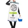 Spirit Halloween Adult White Clam Seltzer Costume
