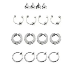 Spirit Halloween 16 Piece Clip On Punk Jewelry Set