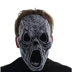 Spirit Halloween Light-Up EL Wire Wailing Spirit Half Mask