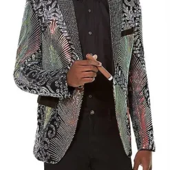 Spirit Halloween Adult '20s Multicolored Jacket -Spirit Halloween Store 01488824 c