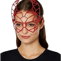 Spirit Halloween Geometric Devil Mask -Spirit Halloween Store 01489566 c