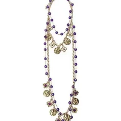 Spirit Halloween Fortune Teller Coin And Bead Necklace