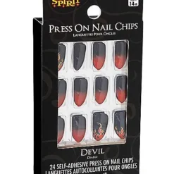 Spirit Halloween Devil Flame Press On Nails -Spirit Halloween Store 01489624 c
