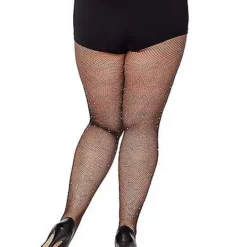 Spirit Halloween Fallen Angel Rhinestone Fishnet Stockings -Spirit Halloween Store 01490119 b