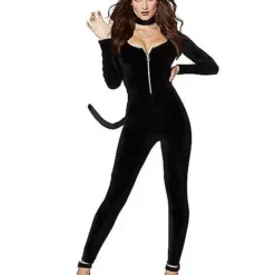 Spirit Halloween Adult Fierce Feline Catsuit Costume