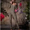 Spirit Halloween Adult Cheetah Catsuit Costume
