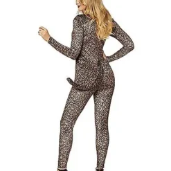 Spirit Halloween Adult Cheetah Catsuit Costume -Spirit Halloween Store 01493949 c