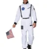 Spirit Halloween Adult White NASA Jumpsuit