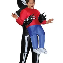 Spirit Halloween Kids Skeleton Inflatable Costume