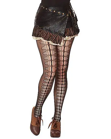 Spirit Halloween Steampunk Crochet Tights 1 Spirit Halloween Steampunk Crochet Tights