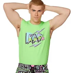 Spirit Halloween Rad 80s Style Sleeveless T Shirt