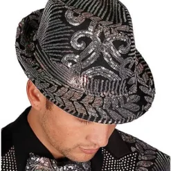 Spirit Halloween '20s Sequin Fedora -Spirit Halloween Store 01504620 a