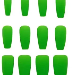 Spirit Halloween '80s Green Press On Nails