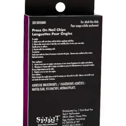 Spirit Halloween '80s Black Press On Nails -Spirit Halloween Store 01504679 d