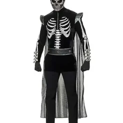 Spirit Halloween Adult Skeleton King Costume