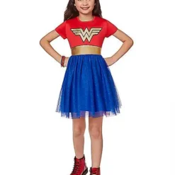 Spirit Halloween Kids Wonder Woman Dress -Spirit Halloween Store 01509157 c