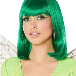 Spirit Halloween Green Pageboy Wig