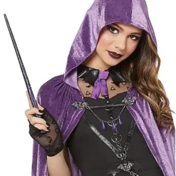 Spirit Halloween Kids Coven Academy Hooded Cloak - Deluxe -Spirit Halloween Store 01523315 c