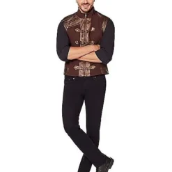 Spirit Halloween Brown Steampunk Vest -Spirit Halloween Store 01526474 c