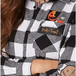 Spirit Halloween Adult Flannel Shirt - Trick 'r Treat -Spirit Halloween Store 01532589 d