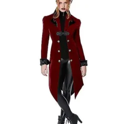 Spirit Halloween Adult Burgundy Vampire Jacket